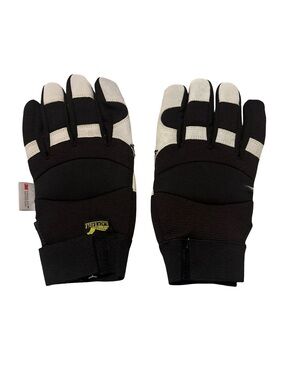 3M Thinsulate Black and White Leather Gloves Size Large